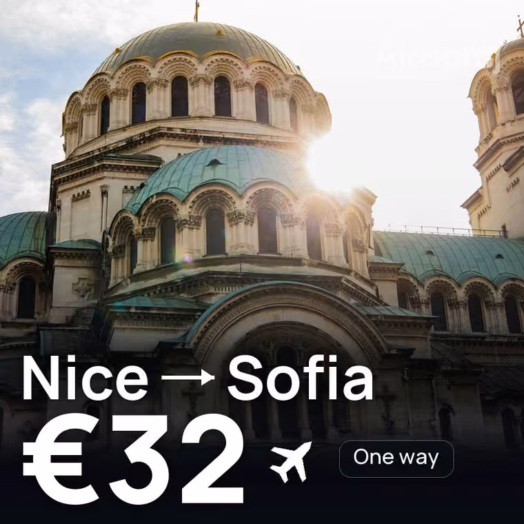 Nice → Sofia for €32
