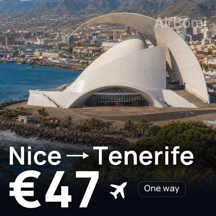 Nice → Tenerife for €47