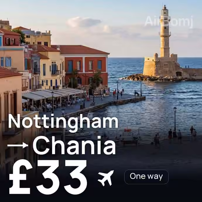 Nottingham → Chania for £33
