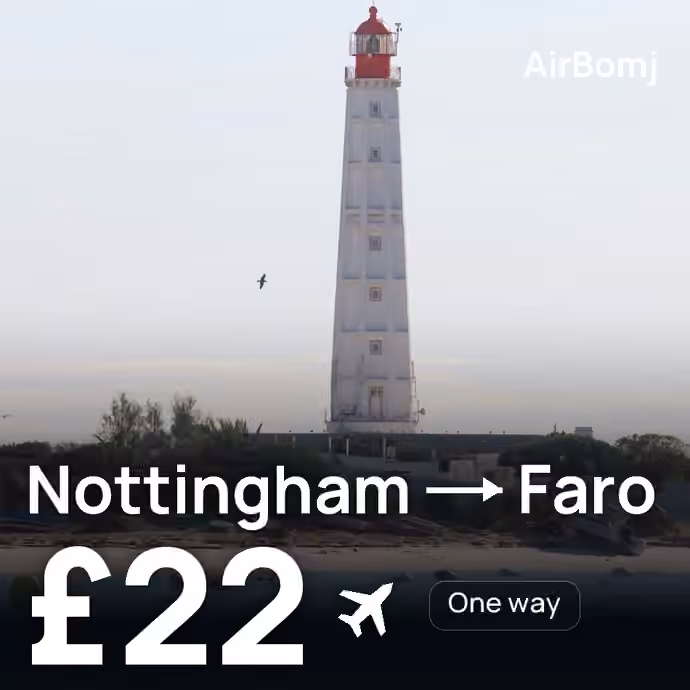 Nottingham → Faro for £22
