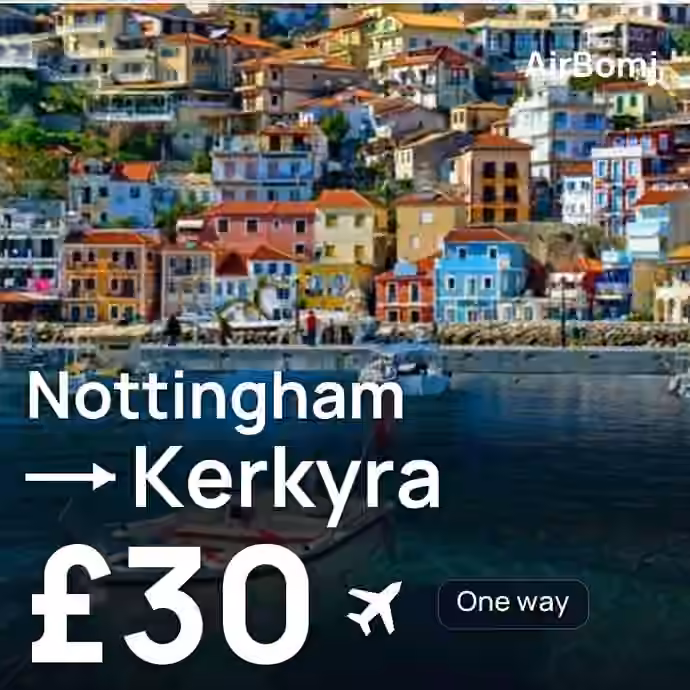 Nottingham → Kerkyra for £30