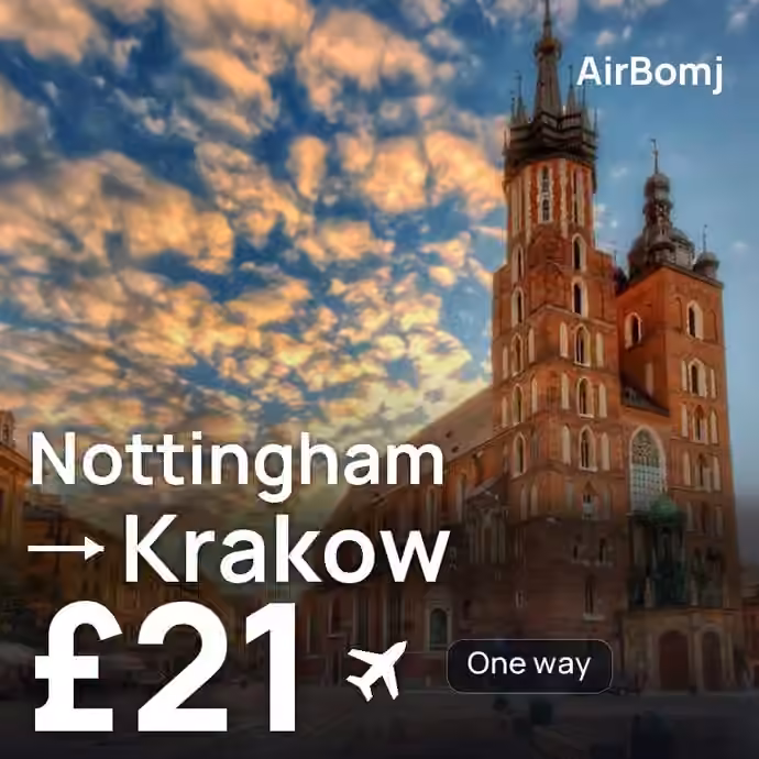Nottingham → Krakow for £21