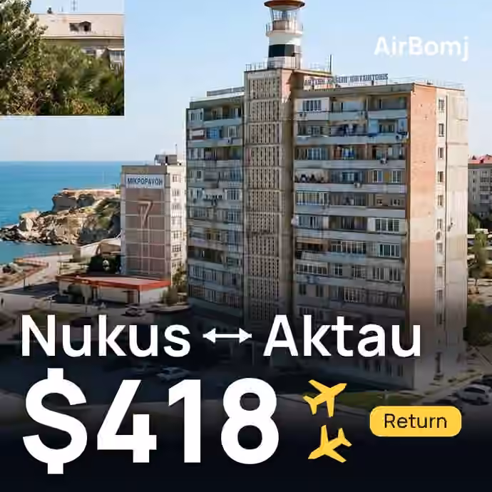 Nukus → Aktau for €367