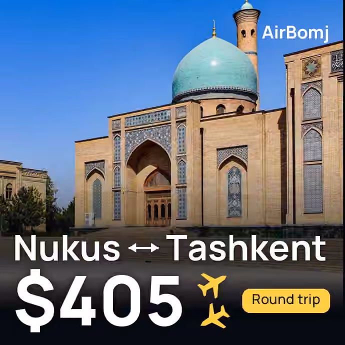 Nukus → Tashkent for €356