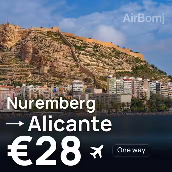 Nuremberg → Alicante for €28