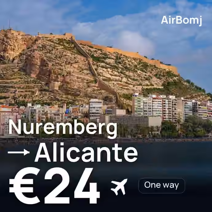 Nuremberg → Alicante for €24