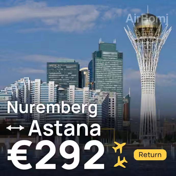 Nuremberg → Astana for €292