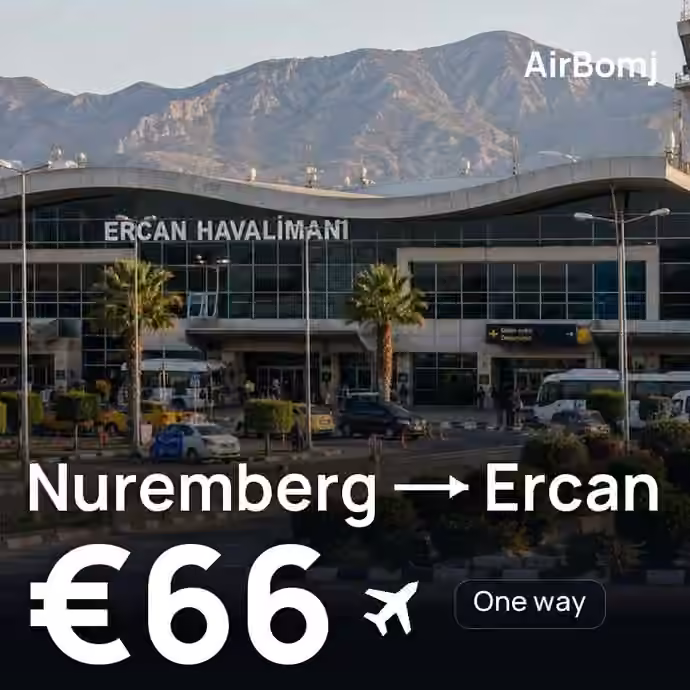 Nuremberg → Ercan for €66