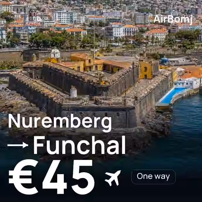 Nuremberg → Funchal for €45