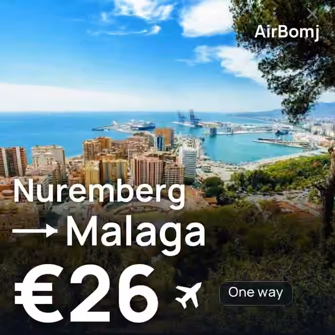 Nuremberg → Malaga for €26