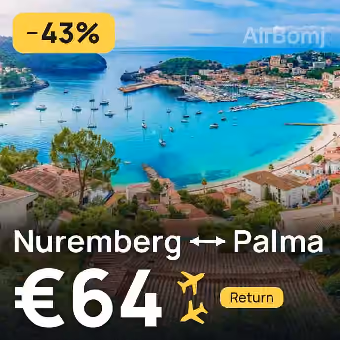 Nuremberg → Palma for €64