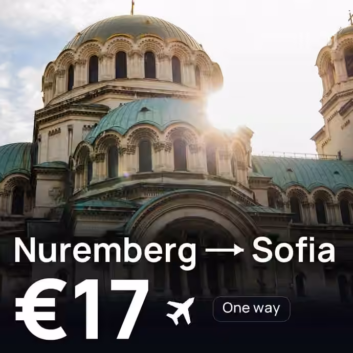 Nuremberg → Sofia for €17