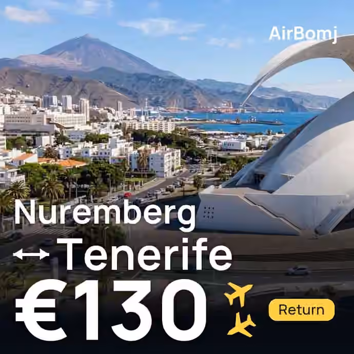 Nuremberg → Tenerife for €130