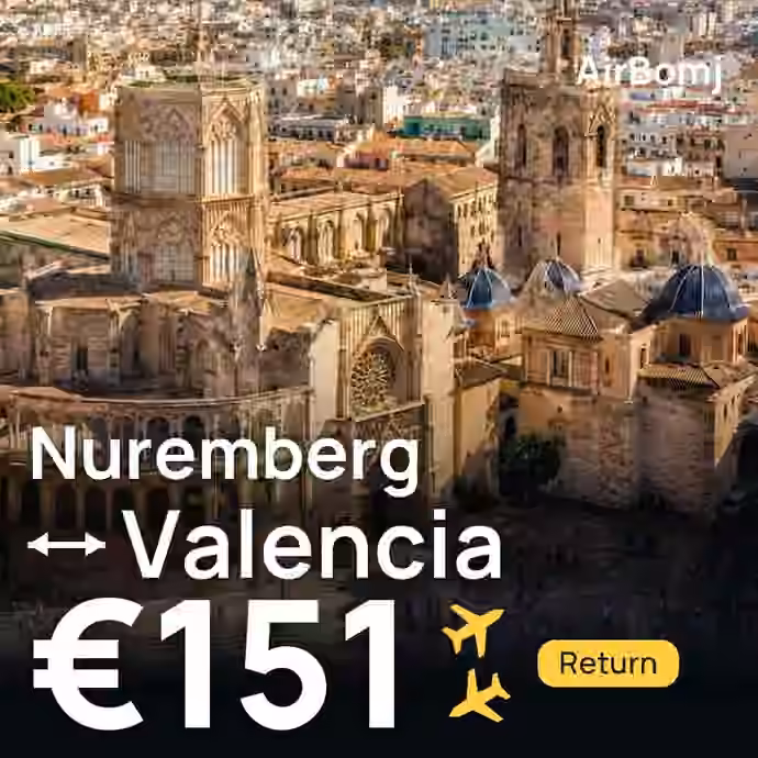 Nuremberg → Valencia for €151