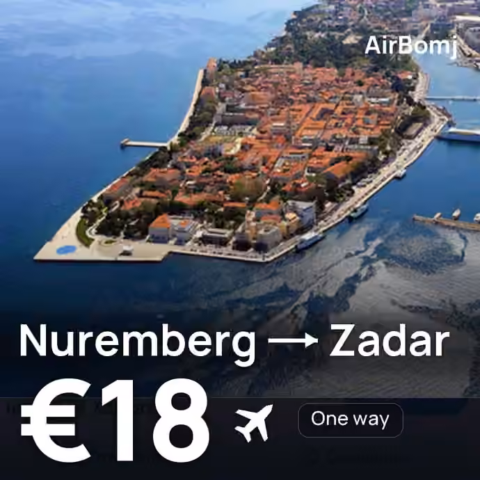 Nuremberg → Zadar for €18
