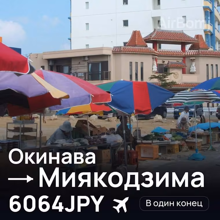 Окинава → Миякодзима — лучшая цена 6064JPY