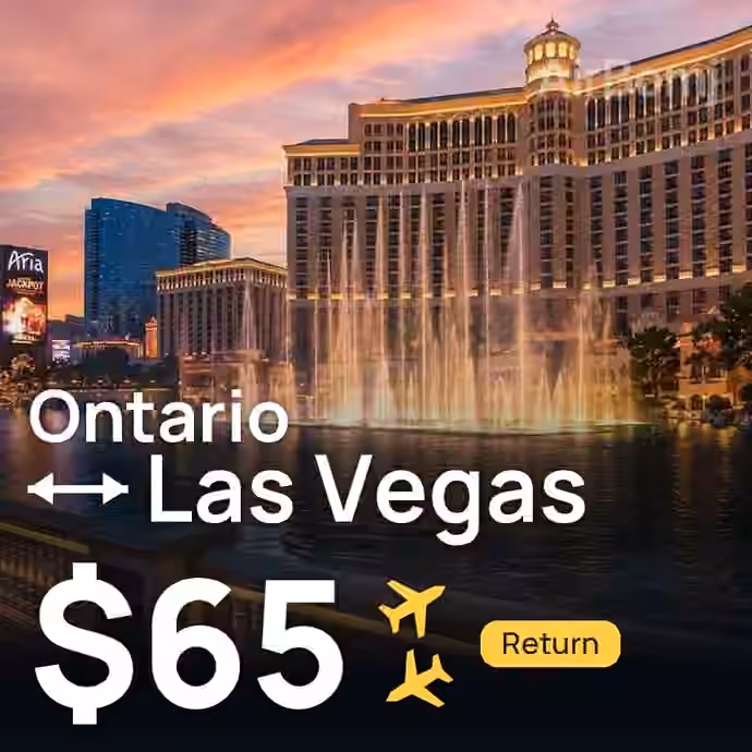 Ontario → Las Vegas for $65