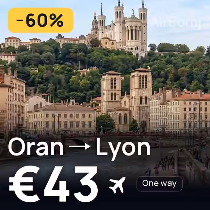 Oran → Lyon for €43