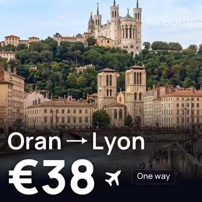 Oran → Lyon for €38