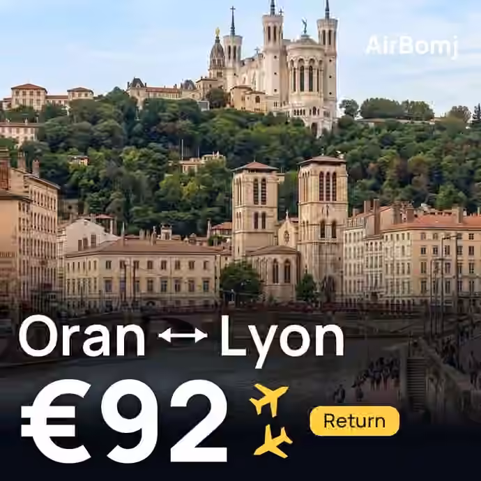 Oran → Lyon for €92