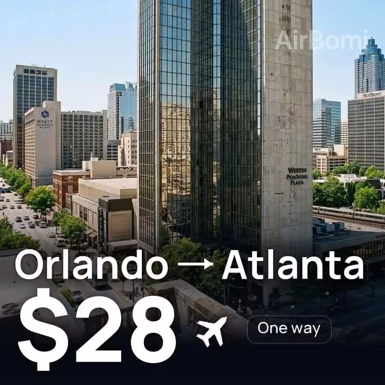Orlando → Atlanta for $28