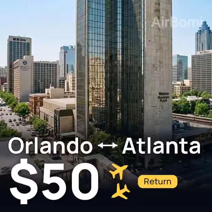 Orlando → Atlanta for $50