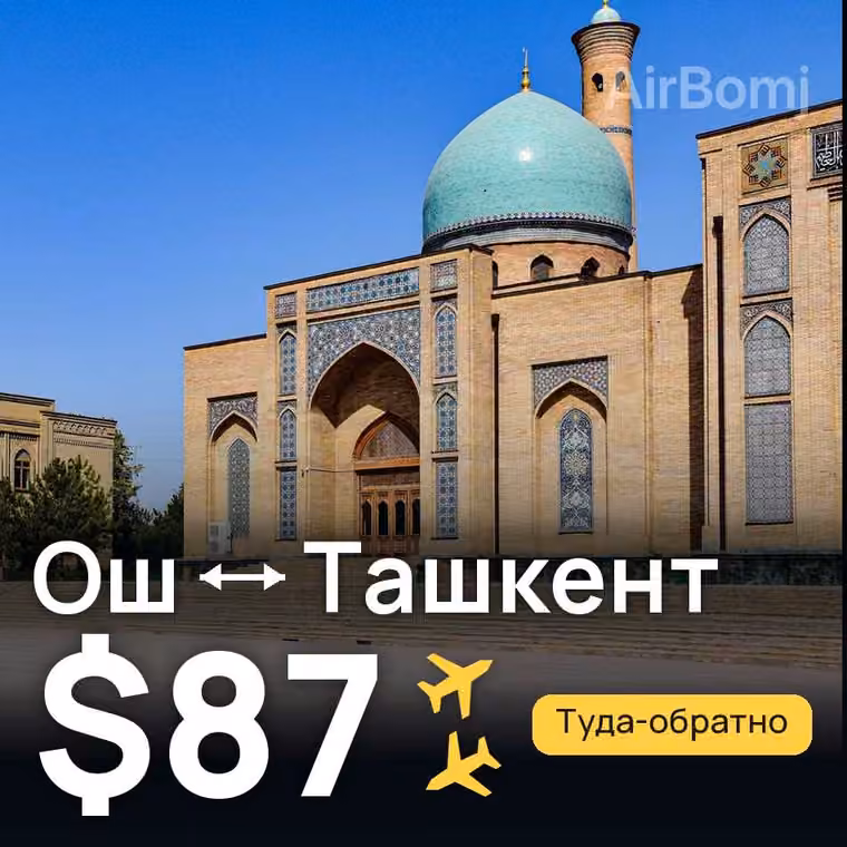 Ош → Ташкент за $87