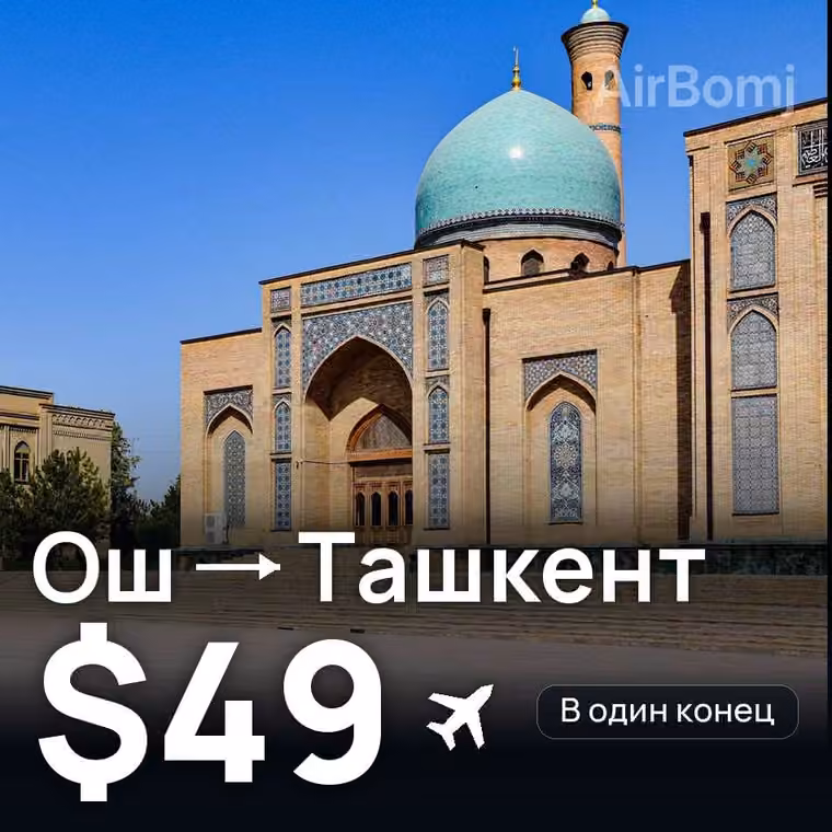 Ош → Ташкент за $50