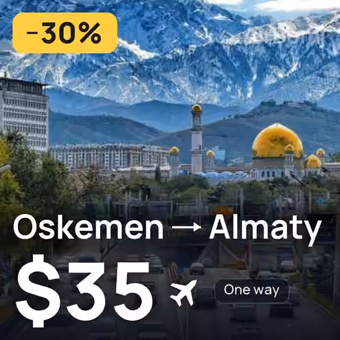 Oskemen → Almaty for $35