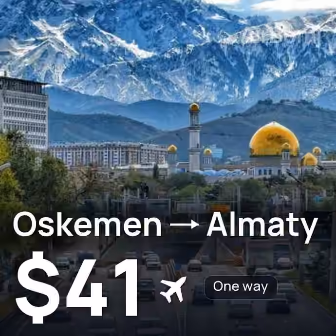 Oskemen → Almaty for $41