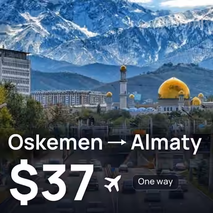 Oskemen → Almaty for $37
