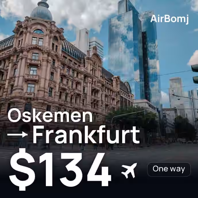 Oskemen → Frankfurt for $134