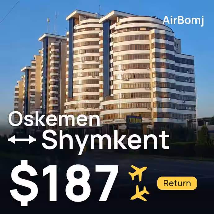 Oskemen → Shymkent for €164