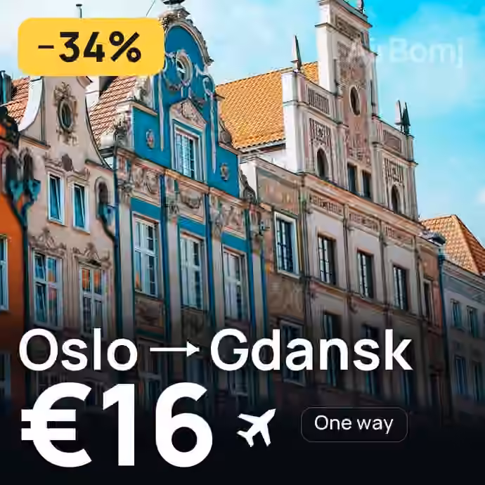 Oslo → Gdansk for €16