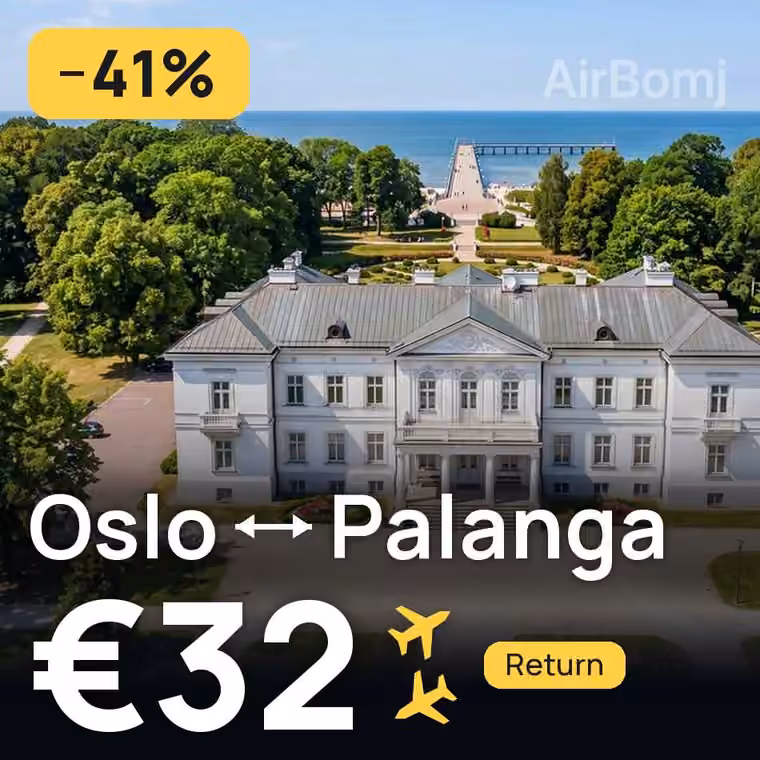 Oslo → Palanga for €32