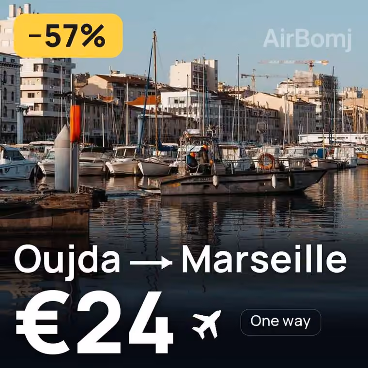 Oujda → Marseille for €24