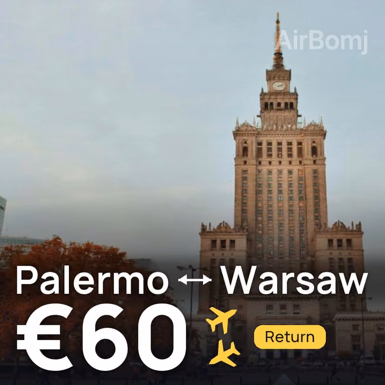 Palermo → Warsaw for €60