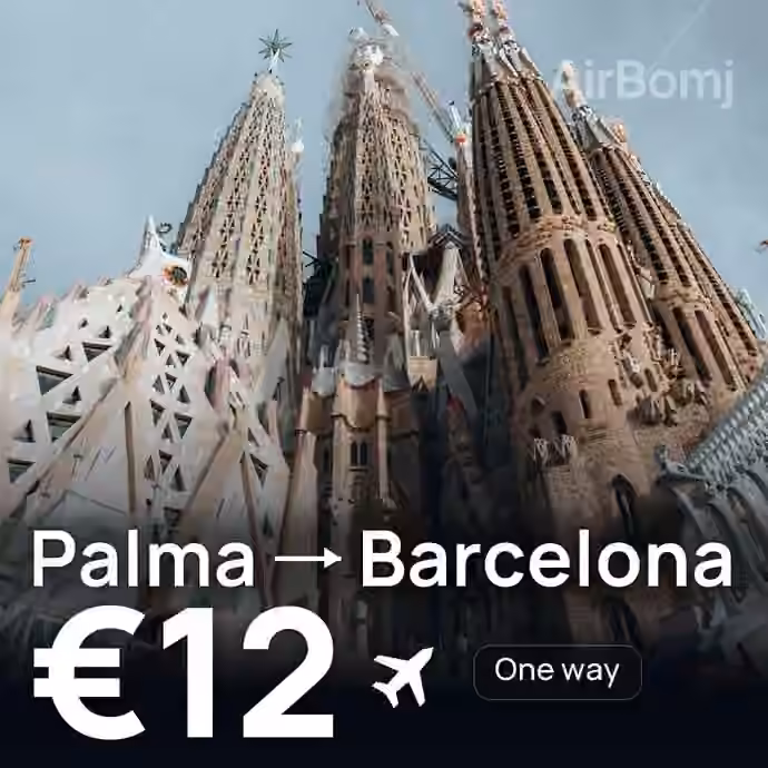 Palma → Barcelona for €12