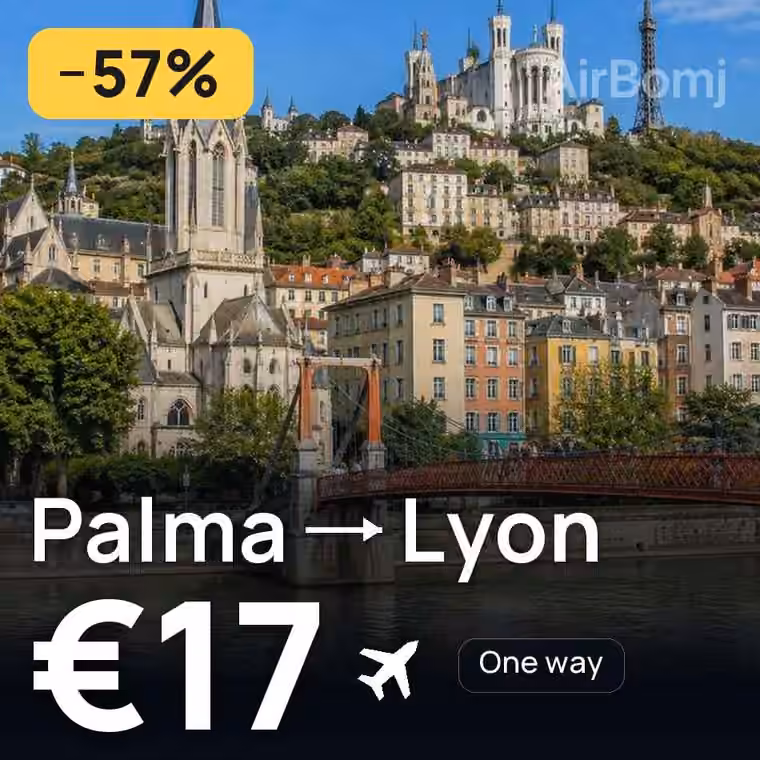 Palma → Lyon for €17