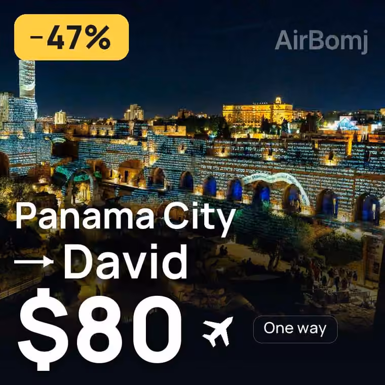 Panama City → David for $80