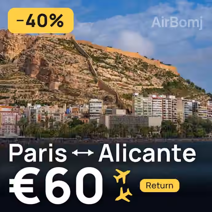 Paris → Alicante for €60