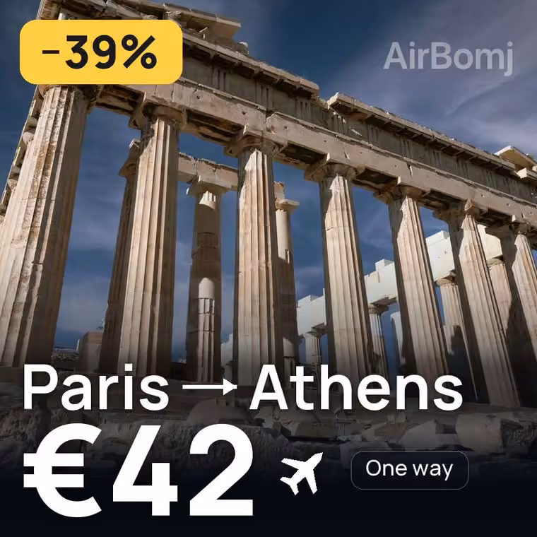 Paris → Athens for €42