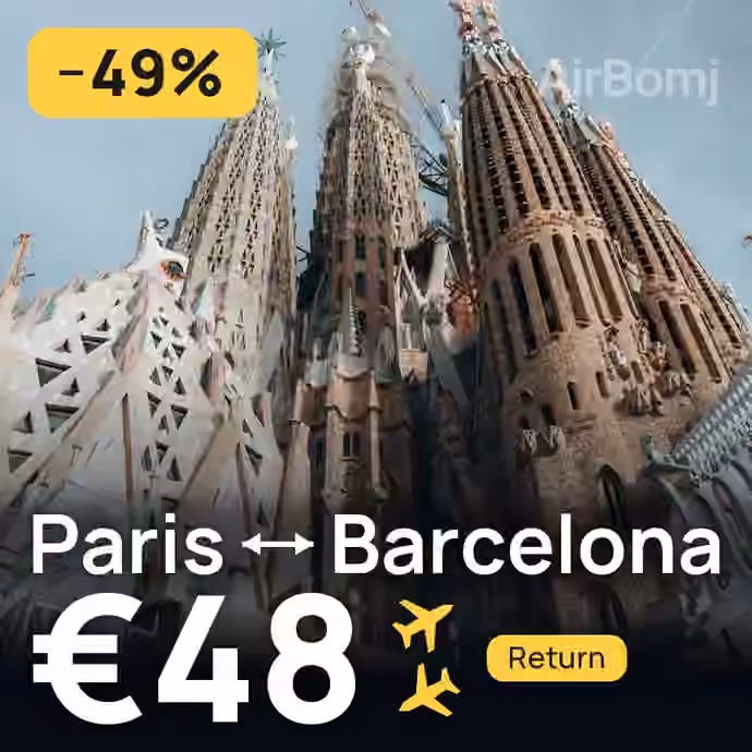 Paris → Barcelona for €48