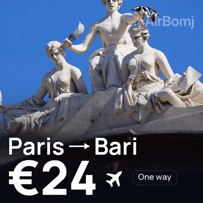 Paris → Bari for €24