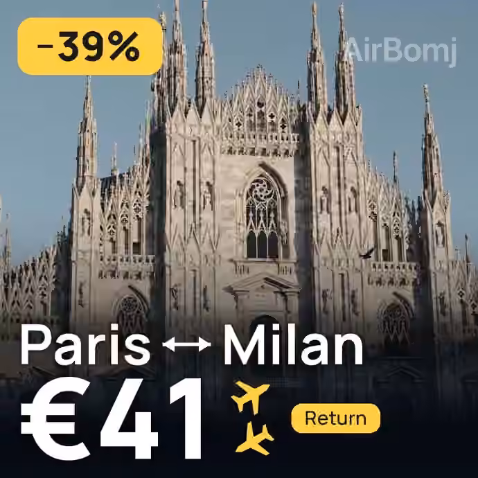 Paris → Milan for €41