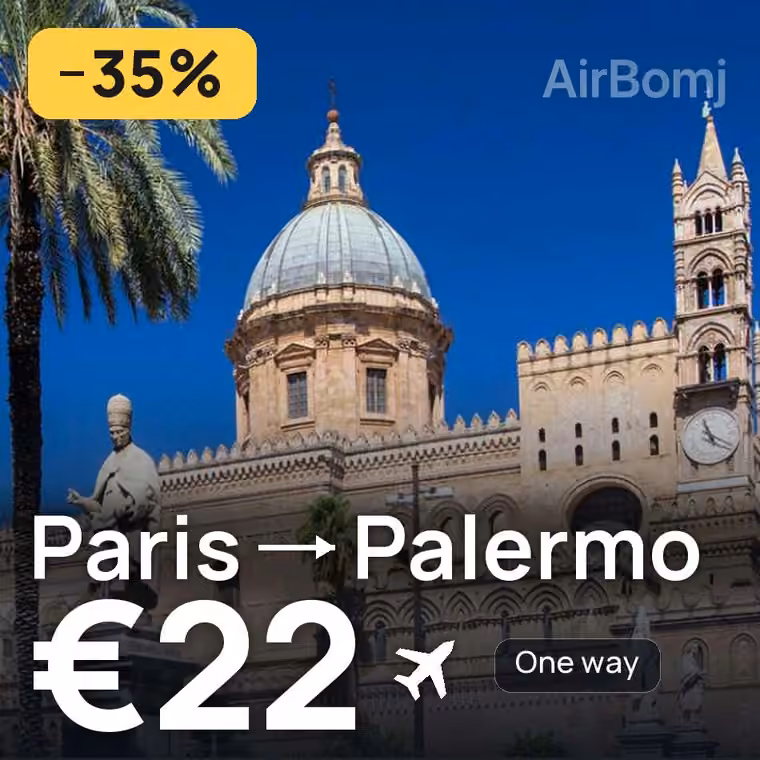 Paris → Palermo for €22