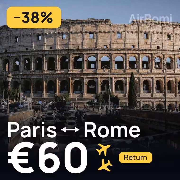 Paris → Rome for €60
