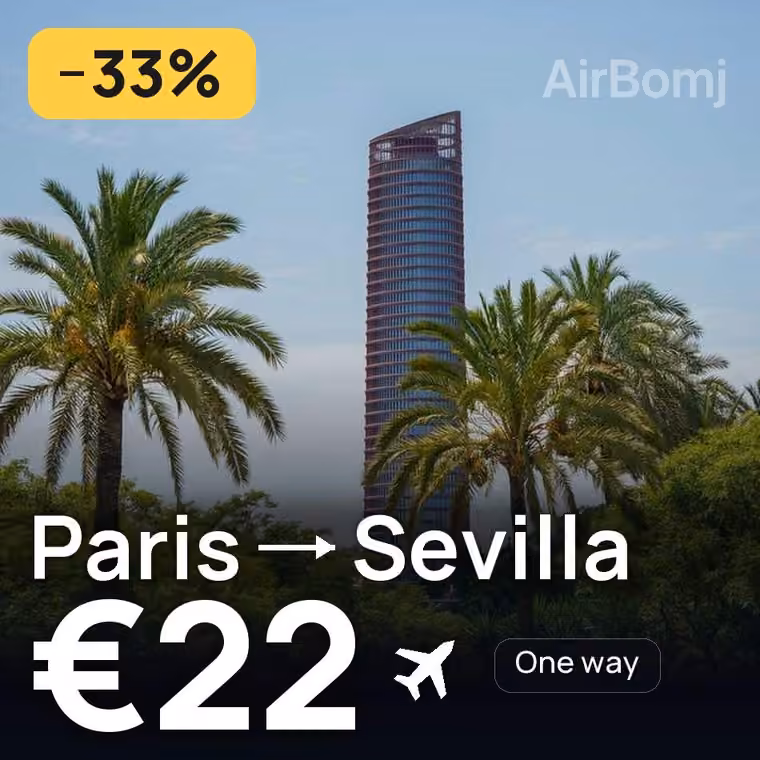 Paris → Sevilla for €22