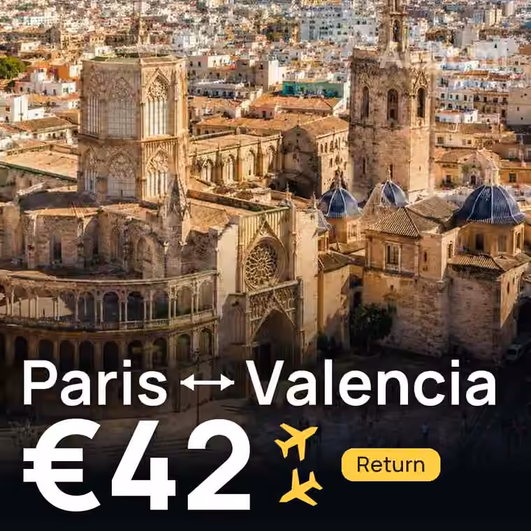Paris → Valencia for €42