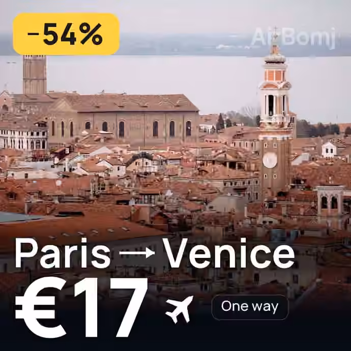 Paris → Venice for €17